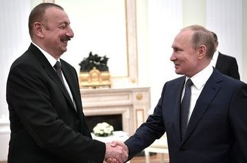 Vladimir Putin discusses with Ilham Aliyev  situation in  South Caucasus 