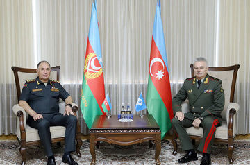 Chief of General Staff of Azerbaijan&#039;s Army meets Secretary of Council of CIS Defense Ministers