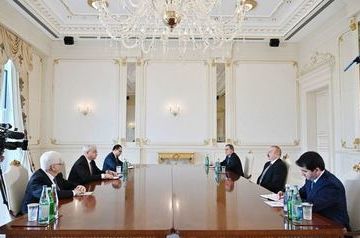 Ilham Aliyev receives Russia&#039;s Igor Khovayev