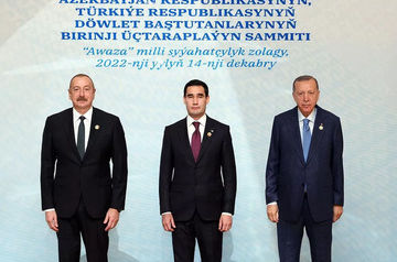 Summit of Azerbaijan, Turkiye and Turkmenistan presidents being held in Turkmenbashi