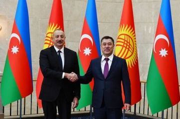 President of Kyrgyzstan Sadyr Japarov congratulates Ilham Aliyev