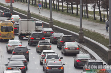 Traffic jams delay motorists in Moscow