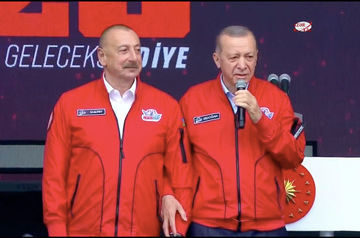Erdogan and Ilham Aliyev visit TEKNOFEST in Istanbul