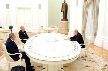 Kremlin expects progress at Putin-Aliyev-Pashinyan meeting