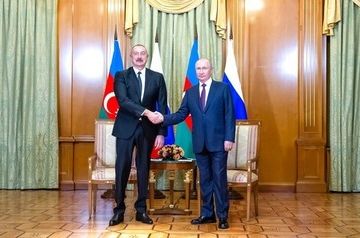 Vladimir Putin, Ilham Aliyev meet in Kremlin