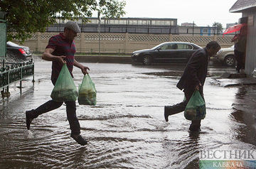 District flooded in Kuban
