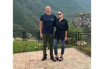 Mehriban Aliyeva shares photos from her visit with Ilham Aliyev to Kalbajar and Lachin