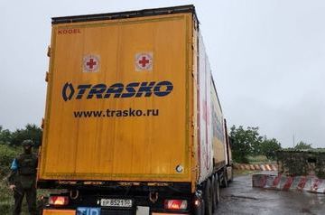 Russian truck with food sets off to Khankendi