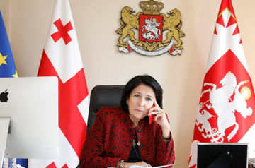 Georgian Dream leader plays trick on president