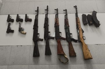 Armenian guns and machine guns found in Lachin