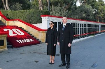 Ilham and Mehriban Aliyev commemorate victims of Black January