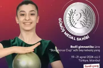 Azerbaijani gymnast gains silver in Istanbul&#039;s Bosphorus Cup