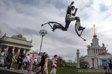 International Circus Day celebrated with colorful procession in Moscow at VDNH