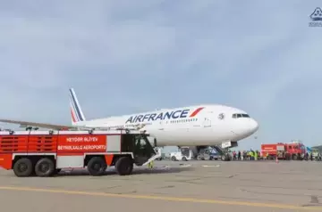 Air France plane performs emergency landing in Baku