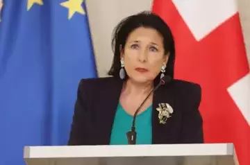 Georgian president promises to veto foreign agent bill