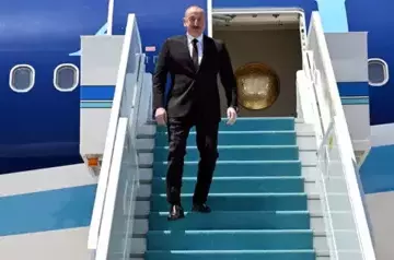 Ilham Aliyev arrives in capital of Türkiye