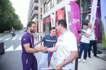 Azerbaijani Olympic gold medalist honored in Paris