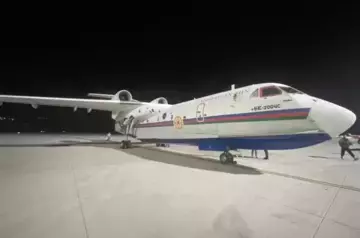 Azerbaijani amphibious aircraft begins firefighting operations in Türkiye