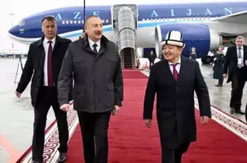 Ilham Aliyev arrives in Bishkek for Organization of Turkic States summit