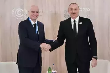 Ilham Aliyev meets with FIFA President in Baku