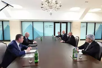 Ilham Aliyev meets with Anton Siluanov and Leonid Slutsky