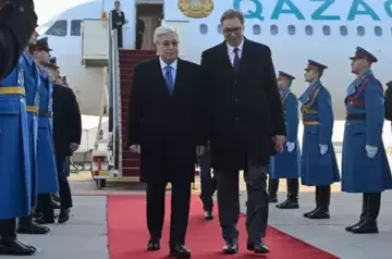 Kazakh President arrives in Serbia for official visit