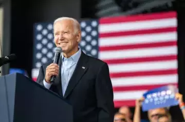 Biden delivers first public speech since leaving office