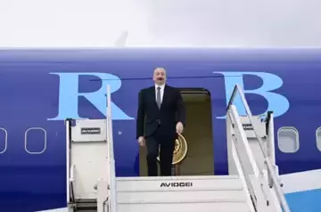 Ilham Aliyev arrives in Albania for working visit