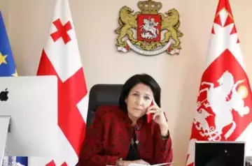 Georgia fines former President Zurabishvili