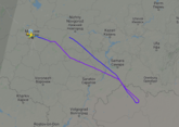 Plane preparing for emergency landing at Moscow due to cracked cockpit window