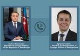 Azerbaijani Foreign Minister discusses attacks on Barda with Swiss colleague