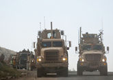 U.S. military equipment transport convoy enters Syria via Iraq