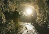 Miners on strike in Georgia&#039;s Tkibuli protesting halved salaries