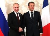 Putin congratulates Macron on re-election