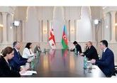 Ilham Aliyev meets with Georgian president
