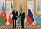 Ilham Aliyev arrives in Turkmenistan for visit