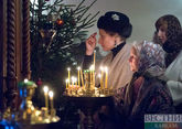 Russian orthodox Christians celebrate Christmas Day