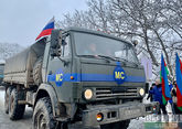 Russian peacekeepers&#039; vehicles drive freely along Lachin road