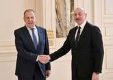Ilham Aliyev and Sergey Lavrov hold talks in Baku
