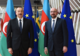 Ilham Aliyev briefs Charles Michel on Lachin road issue