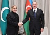 Ilham Aliyev, Shahbaz Sharif discuss bilateral ties