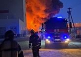 Fire engulfs Wildberries warehouse in Saint-Petersburg