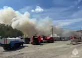 Landfill burns in Rostov-on-Don