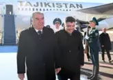 Emomali Rahmon arrives n Astana