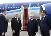 Azerbaijani President arrives in Russia