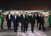 Iranian President arrives in Ashgabat