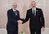 Ilham Aliyev meets with FIFA President in Baku