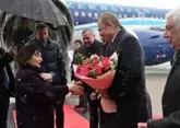 Sahiba Gafarova arrives in Russia 