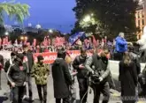 Another anti-government rally held in Tbilisi at night