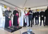 Construction site of new Catholic church consecrated in Baku